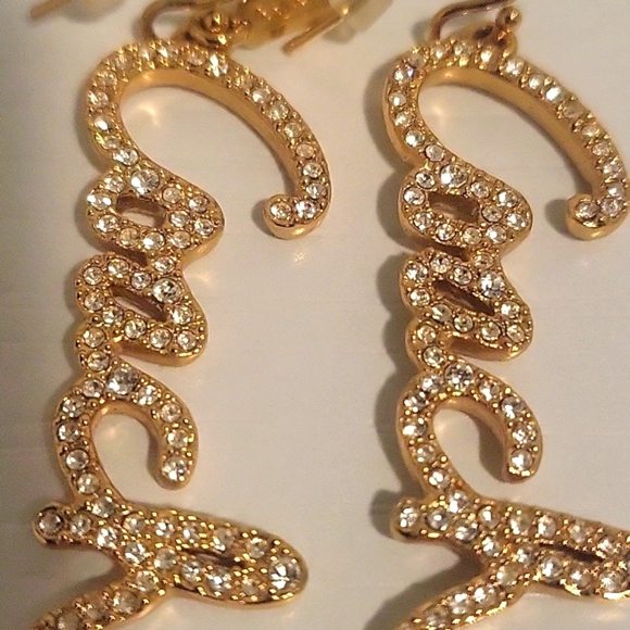 Coach Cursive Logo Earrings - Picture 4 of 4